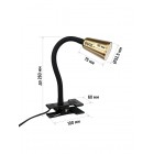 Светильник настольный на прищепке HT-901MG