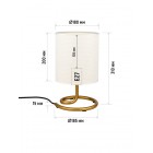 Светильник настольный HT-905BRS