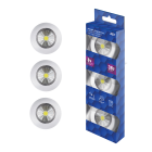 Светодиодный самоклеящийся фонарь-подсветка REV Pushlight 3Pack белый