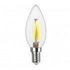 Лампа FILAMENT свеча С37 E14 5W, 2700K, DECO Premium теплый свет