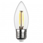 Лампа FILAMENT свеча C37 E27 5W, 2700K, DECO Premium теплый свет