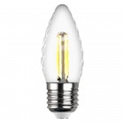 Лампа сд FILAMENT свеча витая TC37 E27 5W, 2700K, DECO Premium, теплый свет, REV