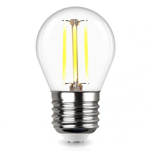 Лампа сд FILAMENT шарик G45 E27 5W, 4000K, DECO Premium, холодный свет, REV