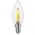 Лампа сд FILAMENT свеча С37 E14 7W, 4000K, DECO Premium, холодный свет, REV
