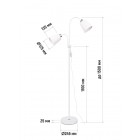 Торшер (светильник напольный) HT-140x2W