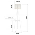 Торшер (светильник напольный) HT-177W